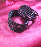 Brown glass bangles