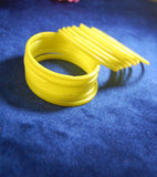 Yellow glass bangles