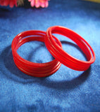 Red glass bangles