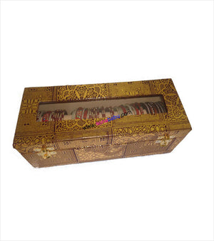 Beautifully crafted golden bangle box