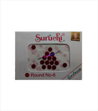 Suruchi plain maroon bindis size 6