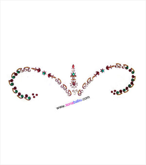Multicolored bridal bindi