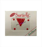 Suruchi plain red bindis size 5