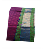 Kota emboss cotton saree with zari & floral design in pallu
