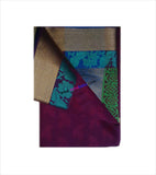 Kota emboss cotton saree with zari & floral design in pallu