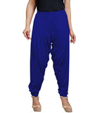 Dark blue viscose solid patiala