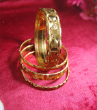 Designer gold plated bangles set of 6