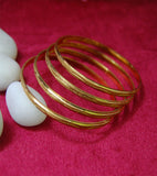 Designer gold plated bangles with beautiful work set of 4