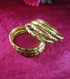 Designer gold plated bangles set of 6
