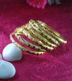 Designer gold plated bangles set of 6