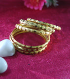 Designer gold plated bangles set of 6