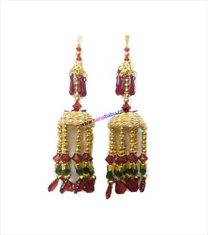 Beautiful bridal kalire in multicoloured look