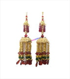 Beautiful bridal kalire in multicoloured look