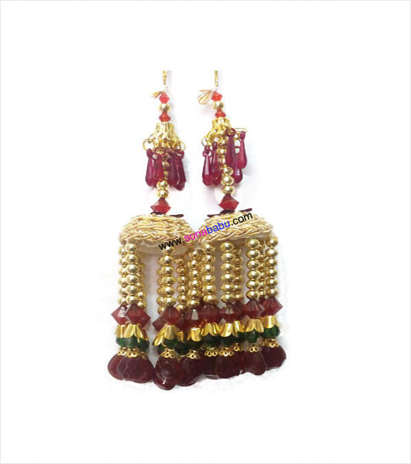 Beautiful bridal kalire in multicoloured look