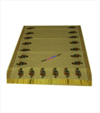 Kerala Kasavu Saree floral design with blouse