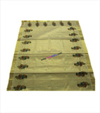 Kerala Kasavu Saree floral design with blouse