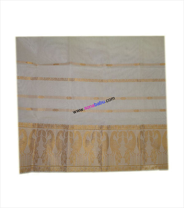 Kerala Kasavu Cotton Saree