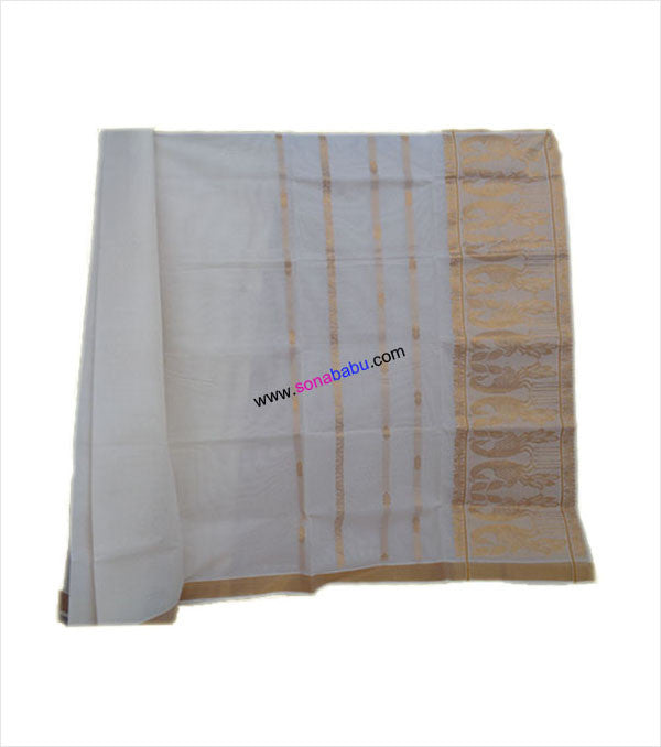 Kerala Kasavu Cotton Saree