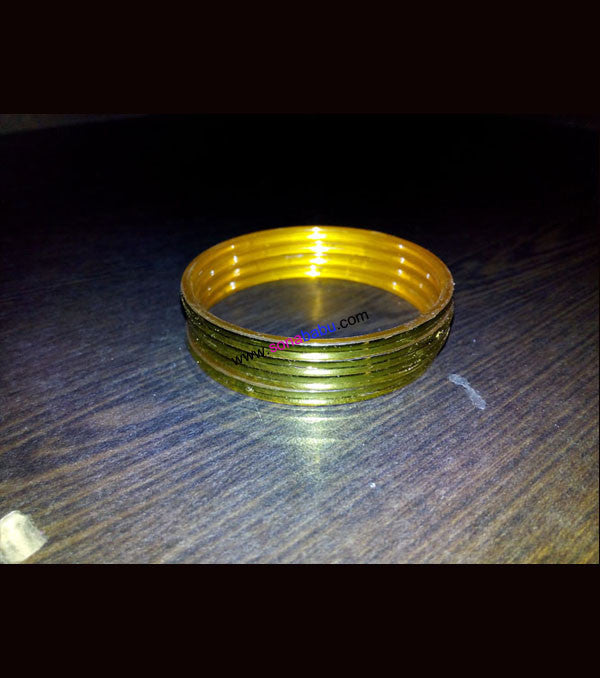 Golden fiber kids bangles set of 4