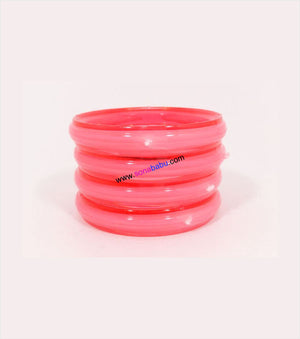 Reddish coloured kids bangle set of 4