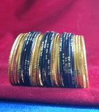 Metal bangles with full work set of 40