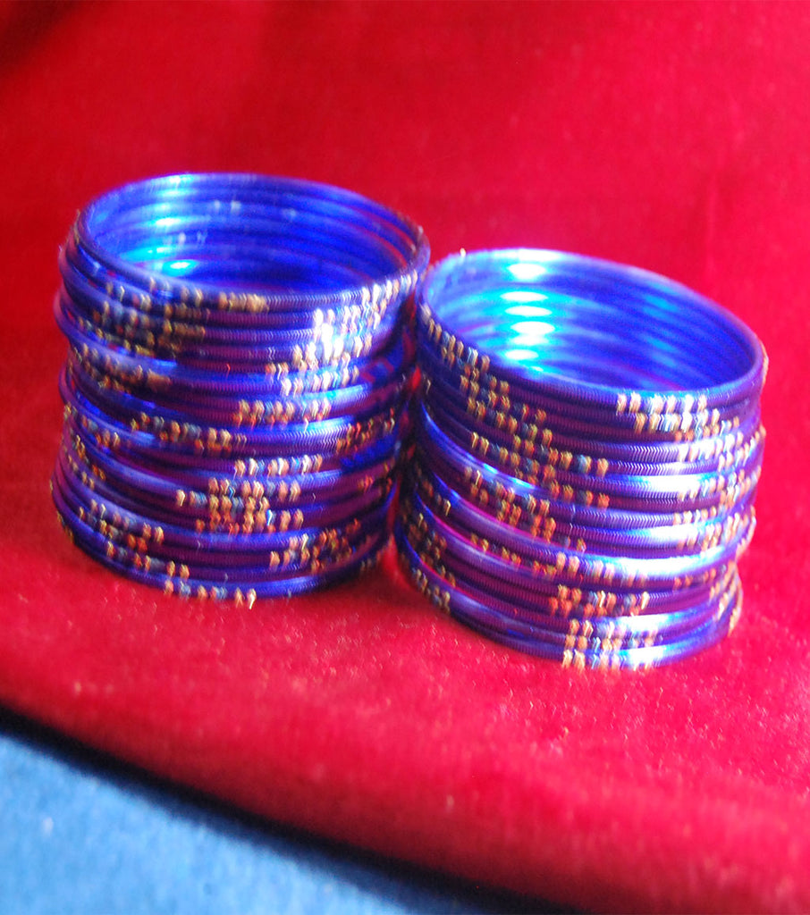 Metal bangles with full work set of 36