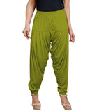 Olive viscose solid patiala