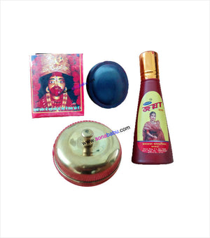 Red Alta Bengali Sindoor and Golden Sindoor Kiya Combo Set